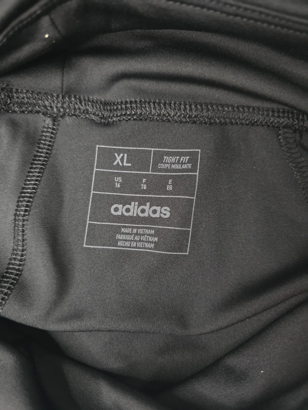 Adidas Big Girls Black High-Waist Leggings with‎ Pink Stripes